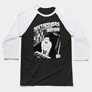 Funny Synthesizer Zombie Baseball T-Shirt